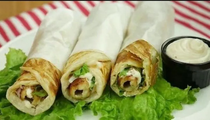 Chicken Reshmi Kabob Roll from BBQ Toni8ht, Pompano Beach