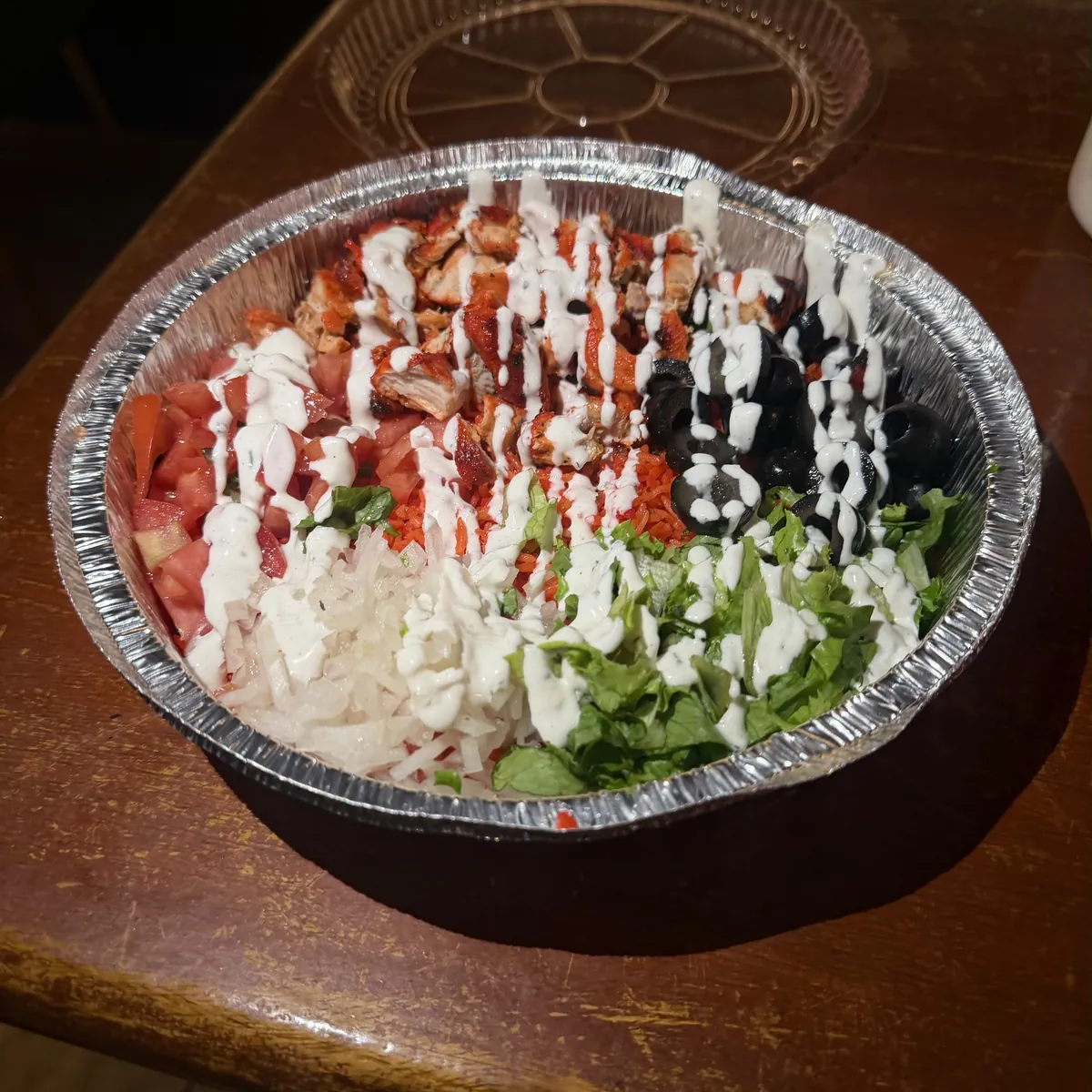 Toni8ht Chicken Over Rice Platter from BBQ Toni8ht, Pompano Beach